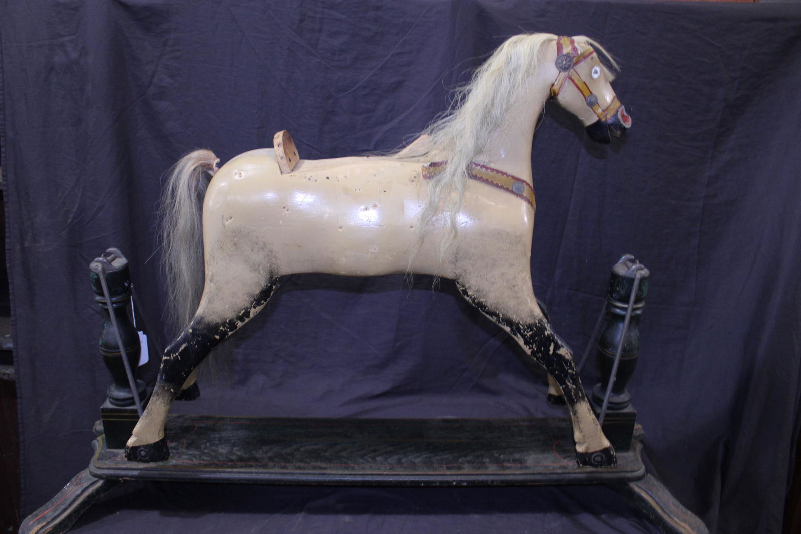 Early painted Wooden hobby horse (1 of 10)
