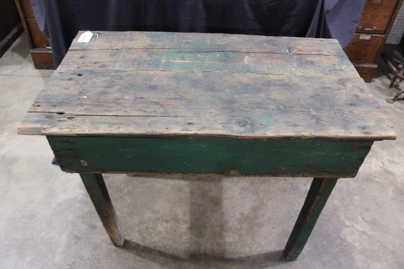 Primitive painted table (1 of 3)
