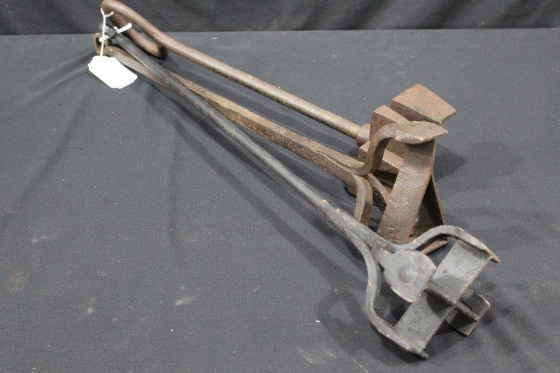 Lot of 3 Early Hand Forged Blacksmithing Branding Irons (1 of 8)