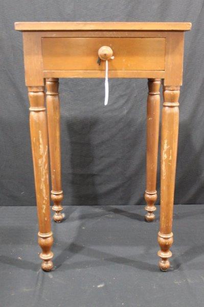 One Drawer Spindle Leg Side Table (1 of 9)