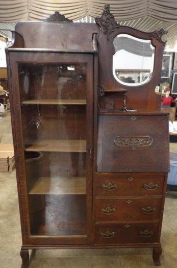 Side by Side Oak Secretary (1 of 19)