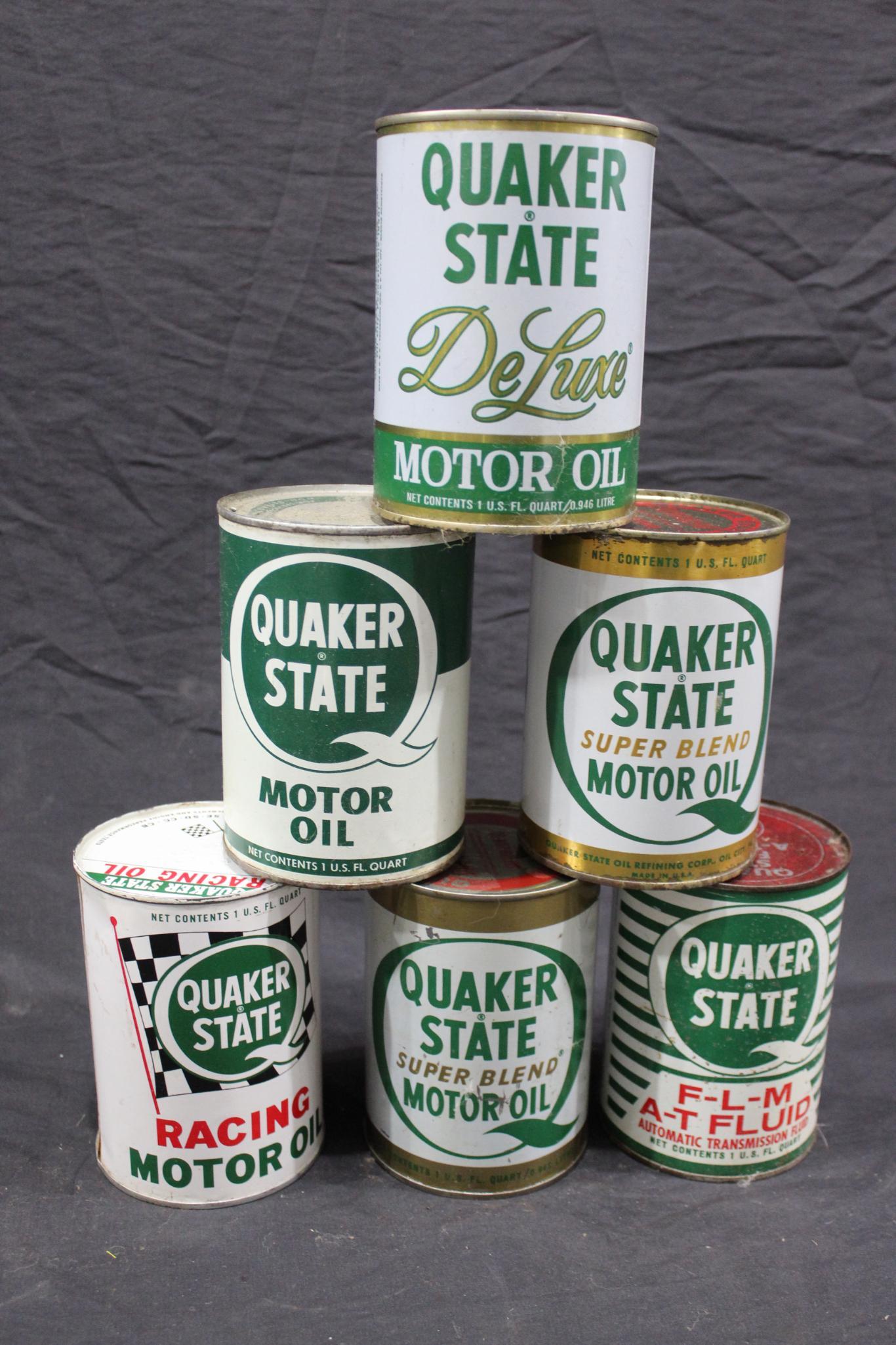 6-Various Quaker State 1qt. cans (1 of 5)