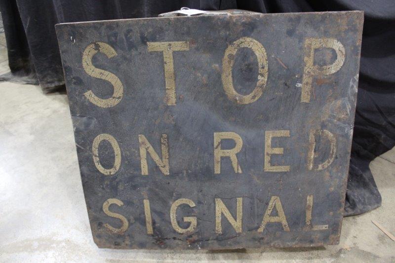 Stop On Red Signal Railroad sign (1 of 6)