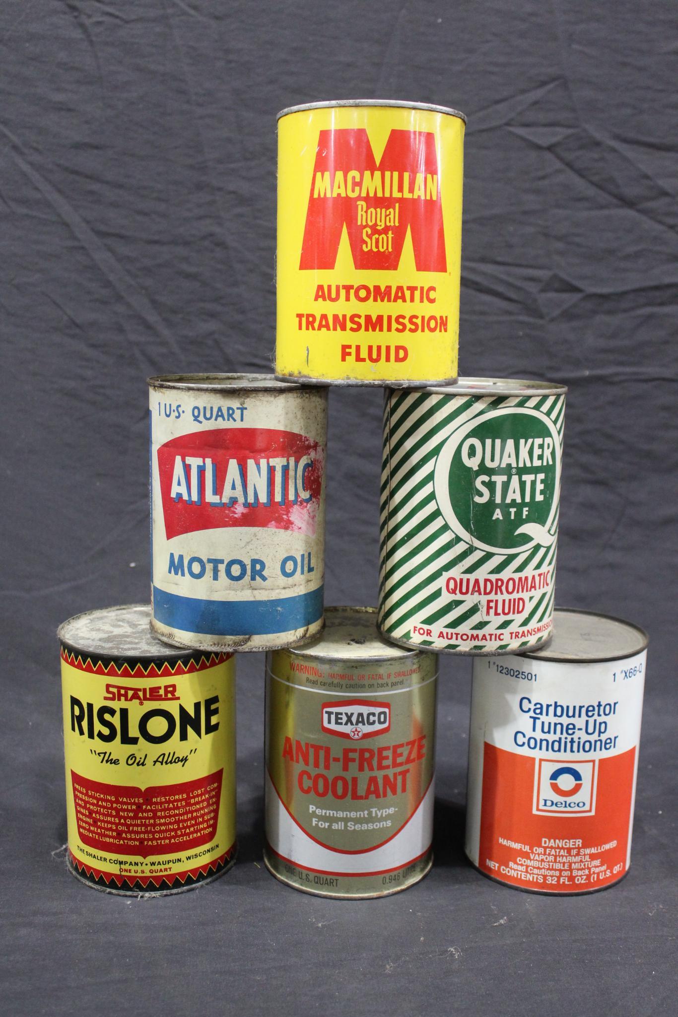 6-Various 1qt. oil cans (1 of 3)
