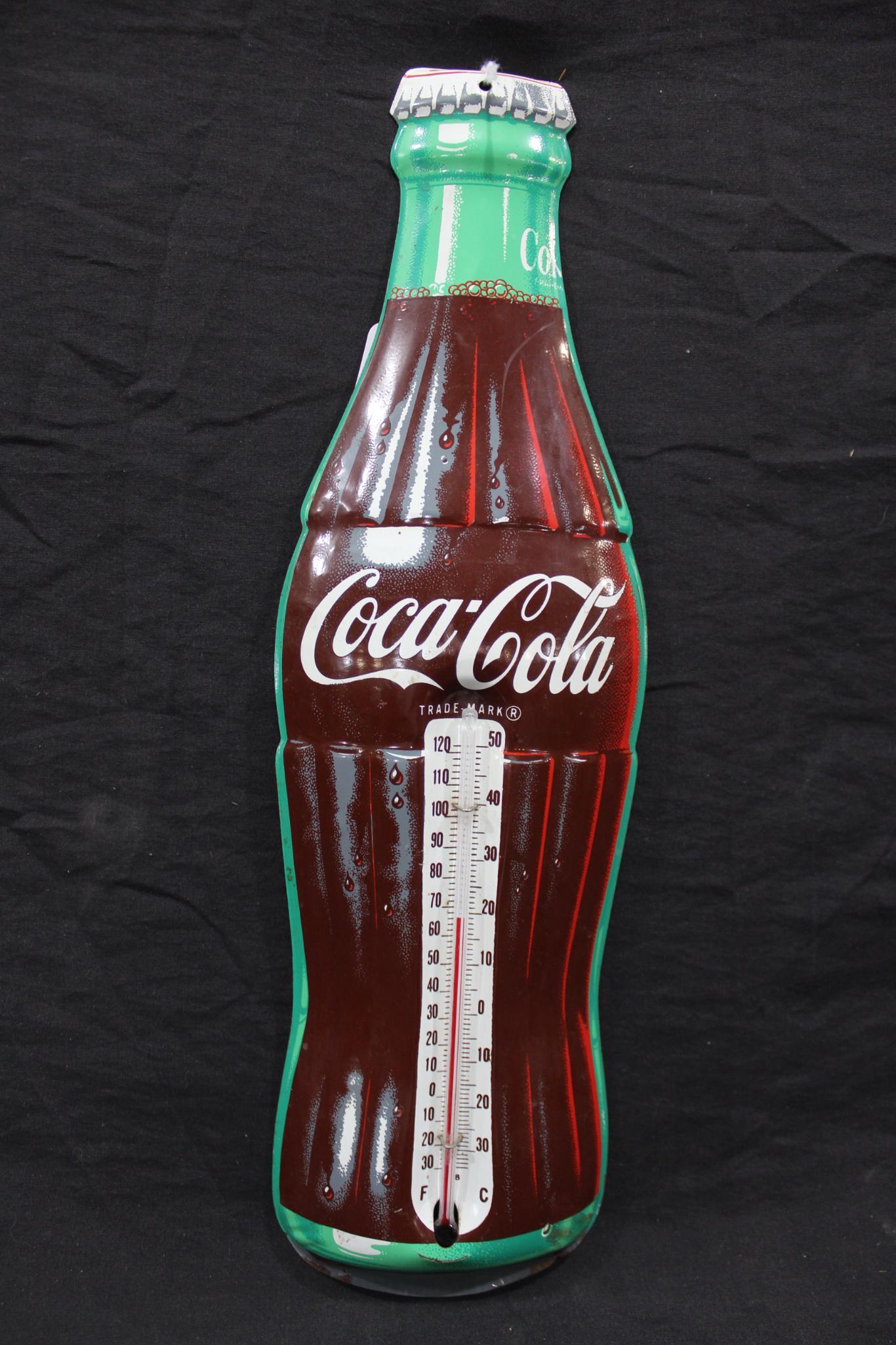 Coca-Cola metal Thermometer (1 of 4)