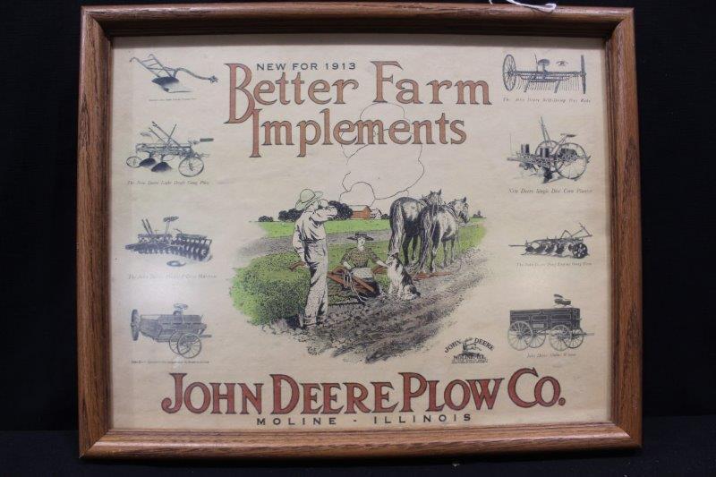 John Deere Plow Co. framed poster (1 of 3)