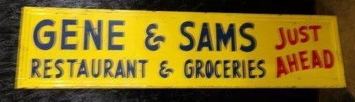 SST Gene & Sams Restaurant & Groceries selframed sign (1 of 12)