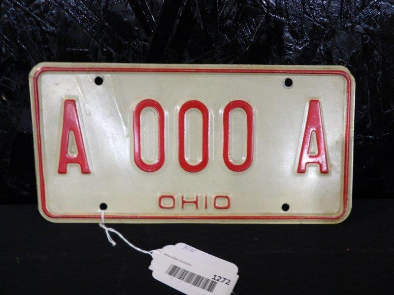 Ohio sample License plate (1 of 2)