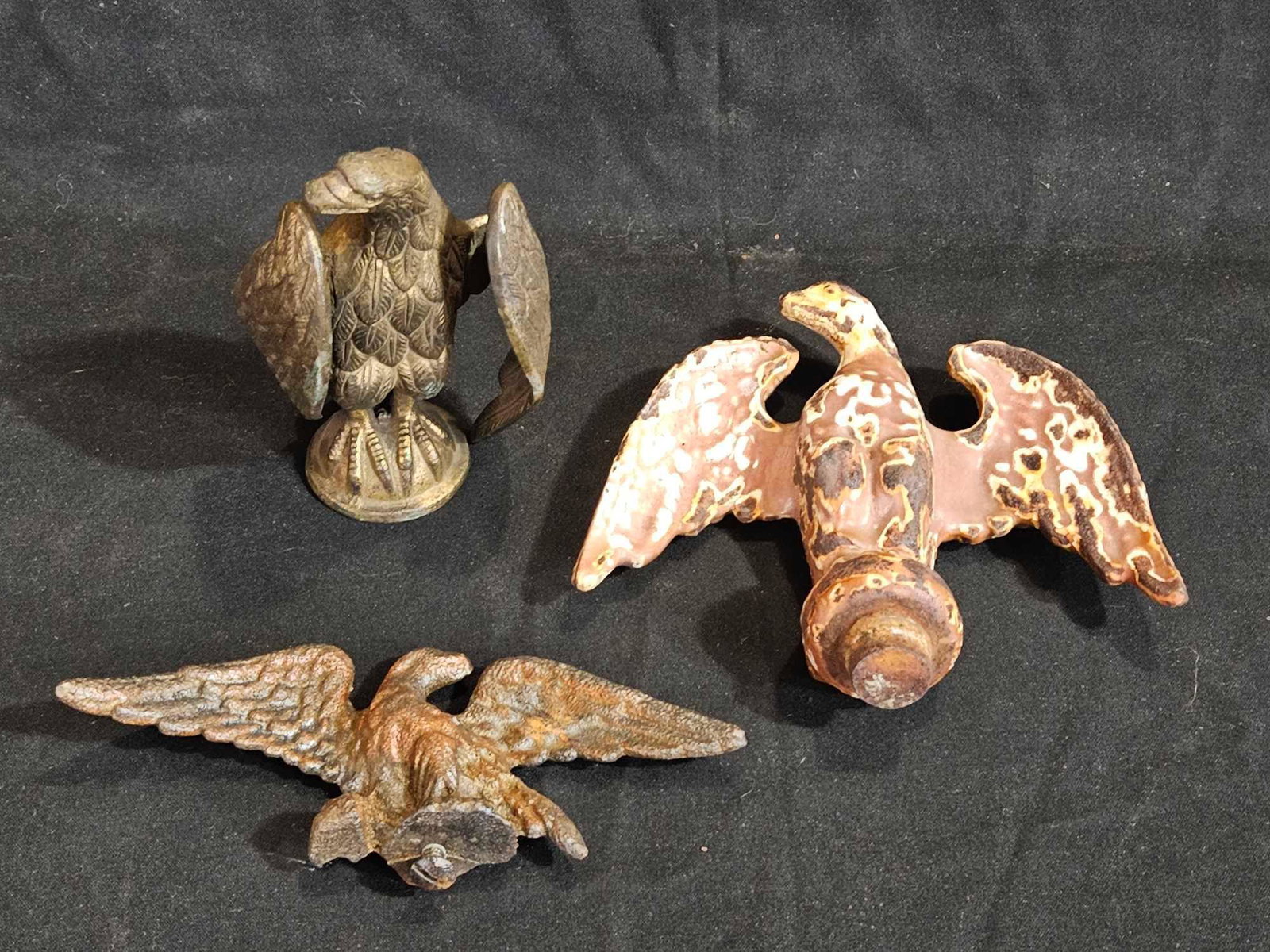Cast Iron Snow Bird & Eagle Finials (1 of 5)