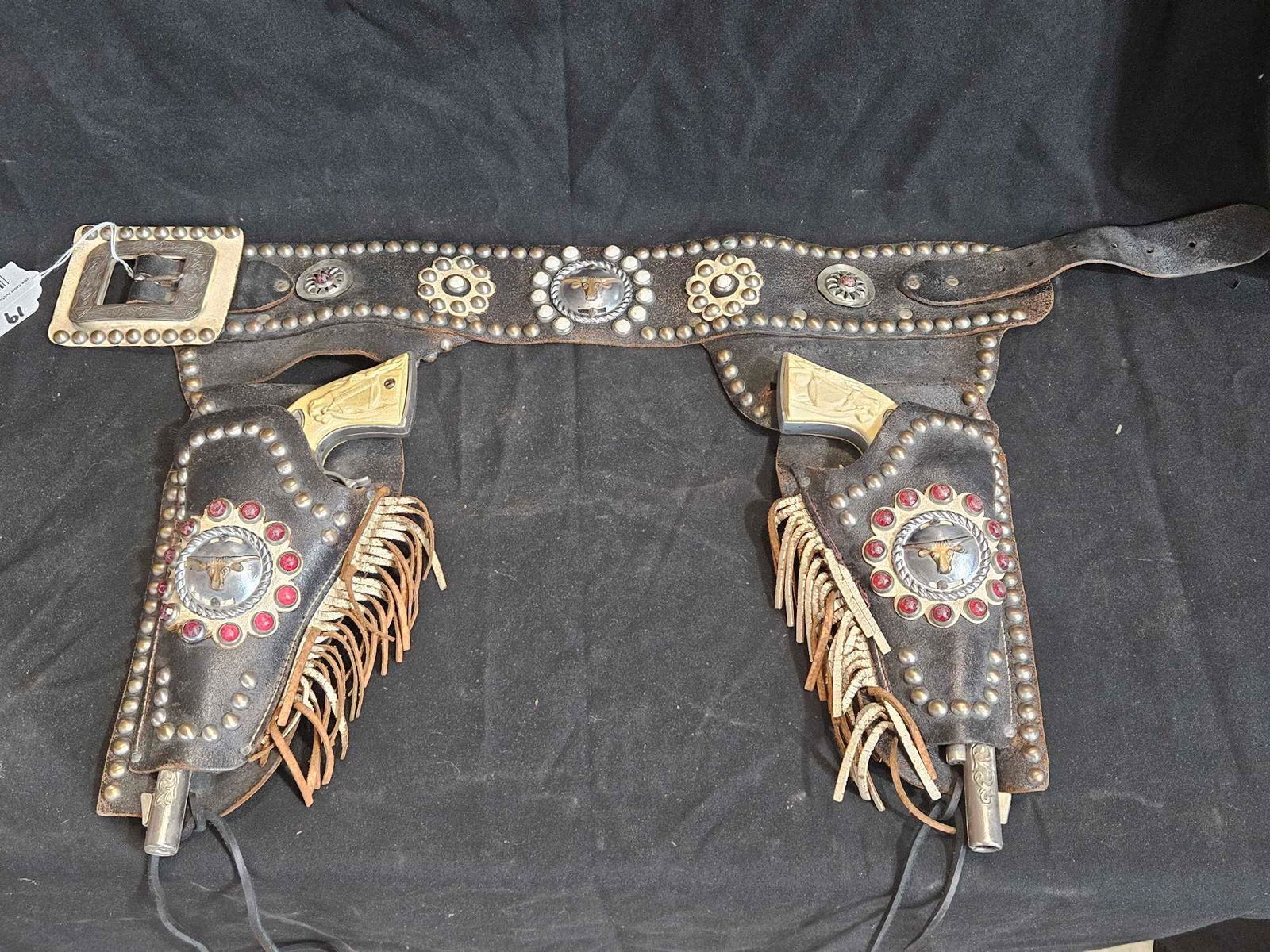 Gene Autry Childs Leather Holster & Toy Cap Guns (1 of 12)