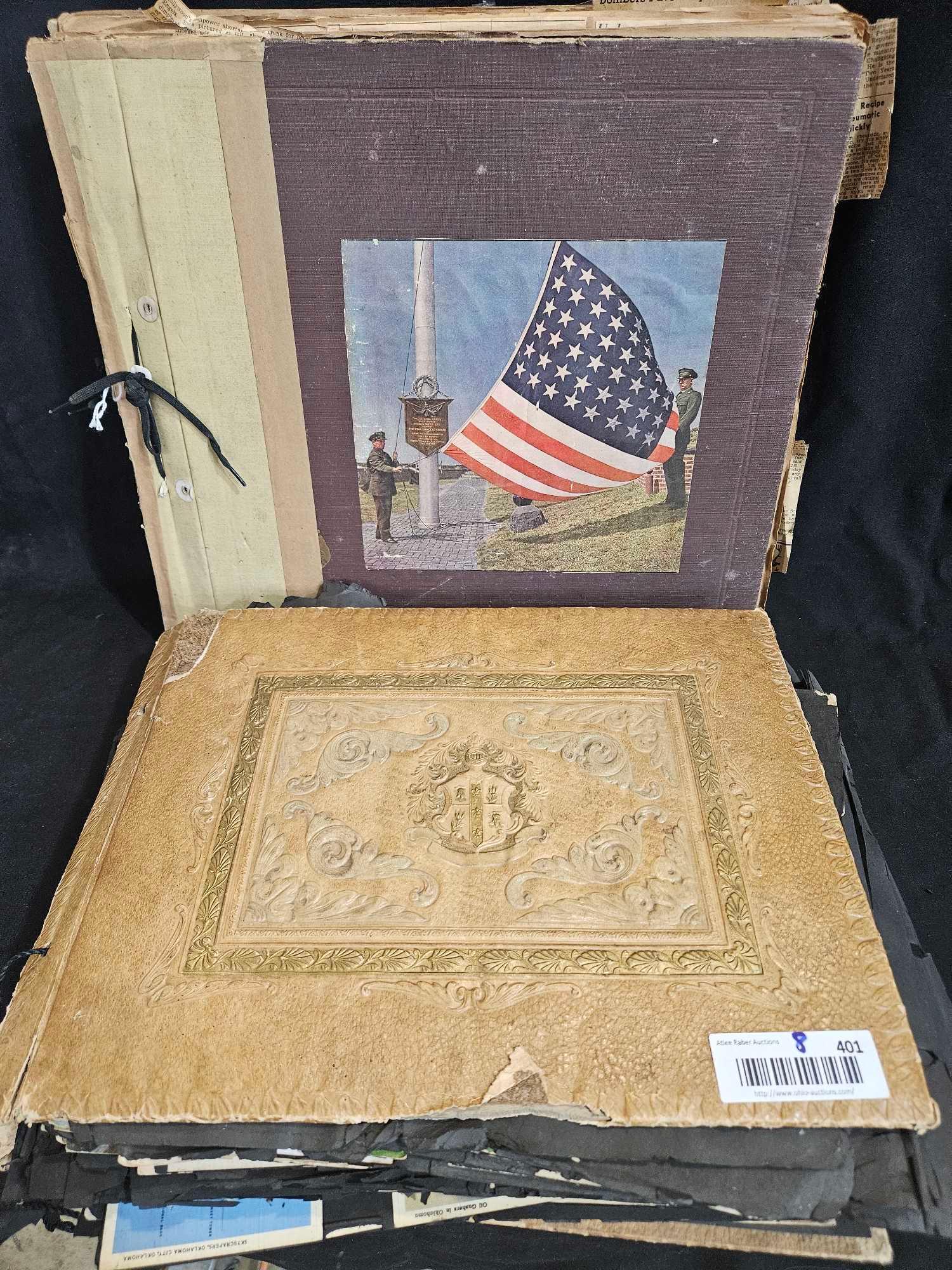 2 Scrapbooks with World War II newspaper clippings (1 of 9)