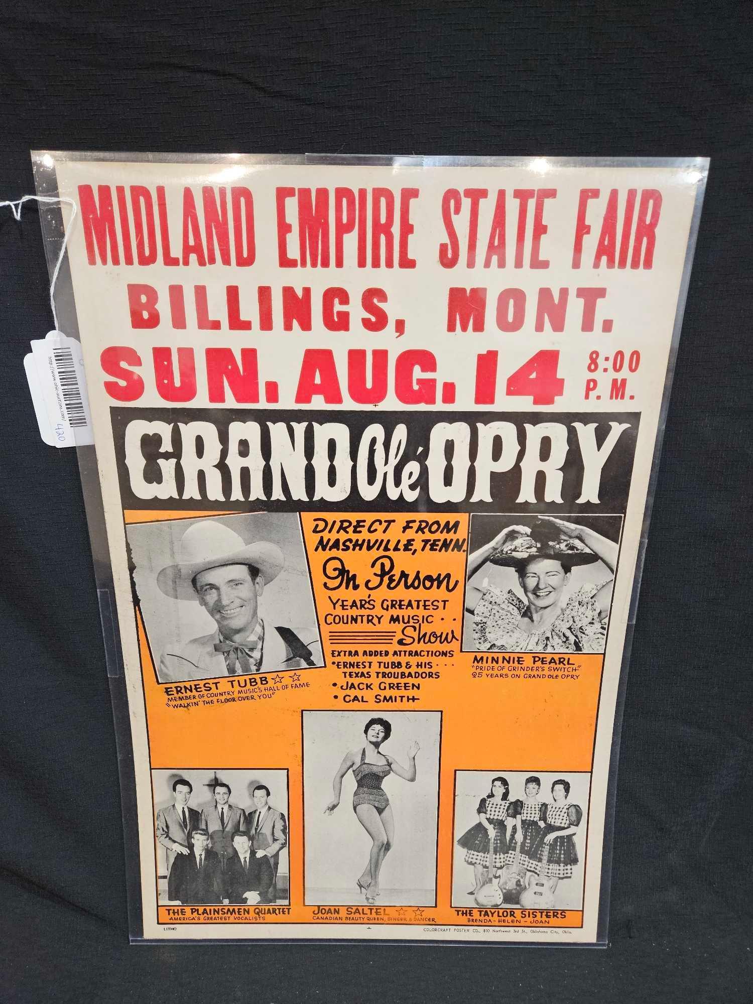 Grand Ole Opry 1965  Concert Poster (1 of 6)