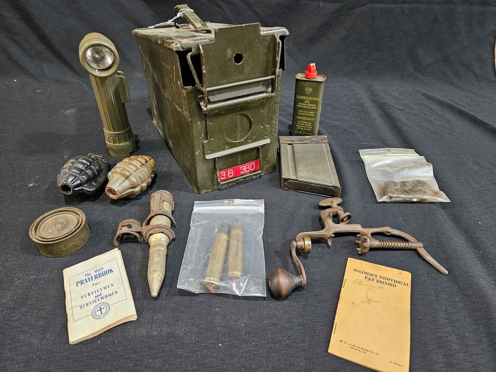 Ammo Box & Various Military Items (1 of 6)