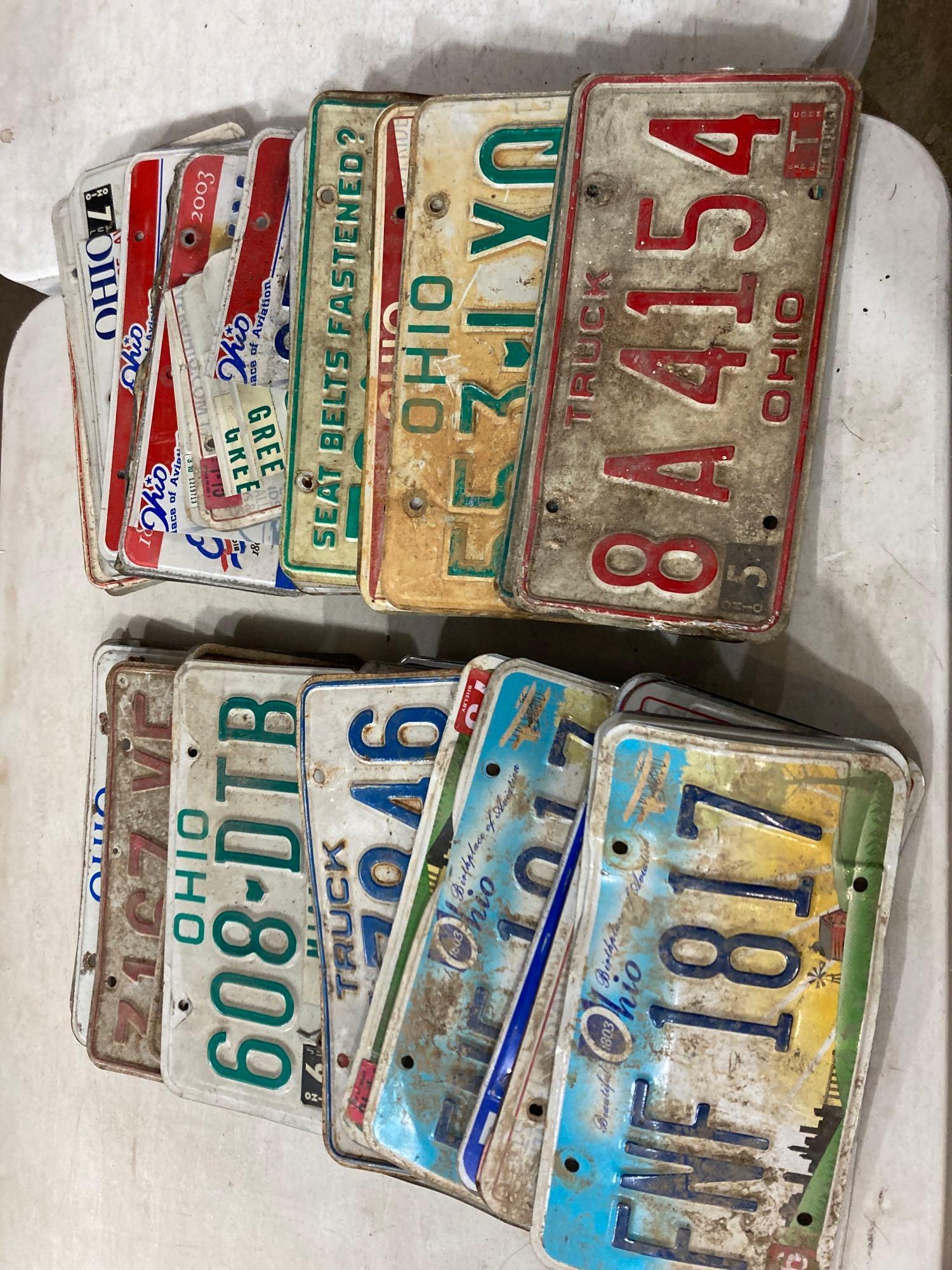40+ Ohio License Plates Auction