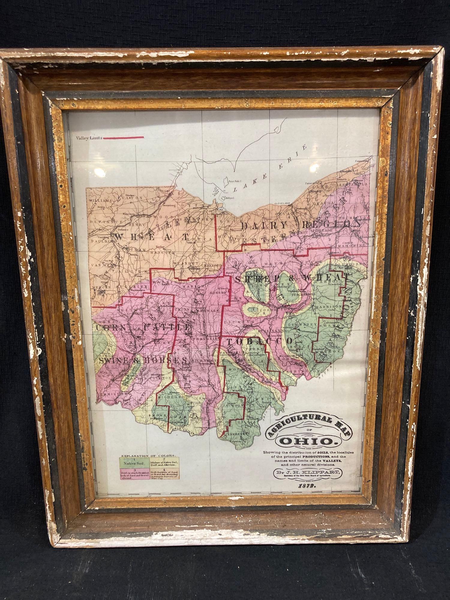 Ohio Agricultural Map 1872 (1 of 6)