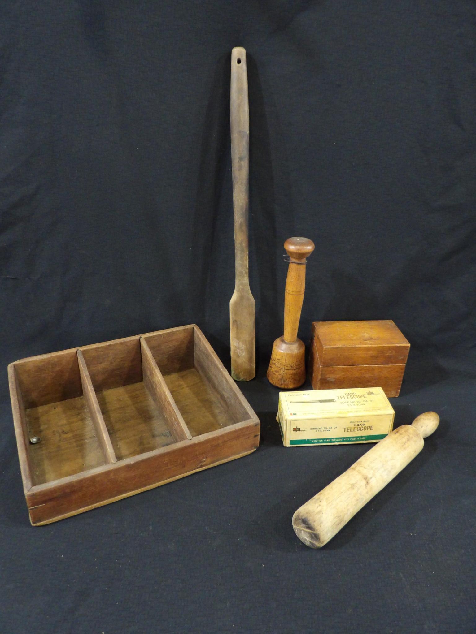 Primitive Kitchen Ware Lot Inc. Hand Telescope (1 of 6)