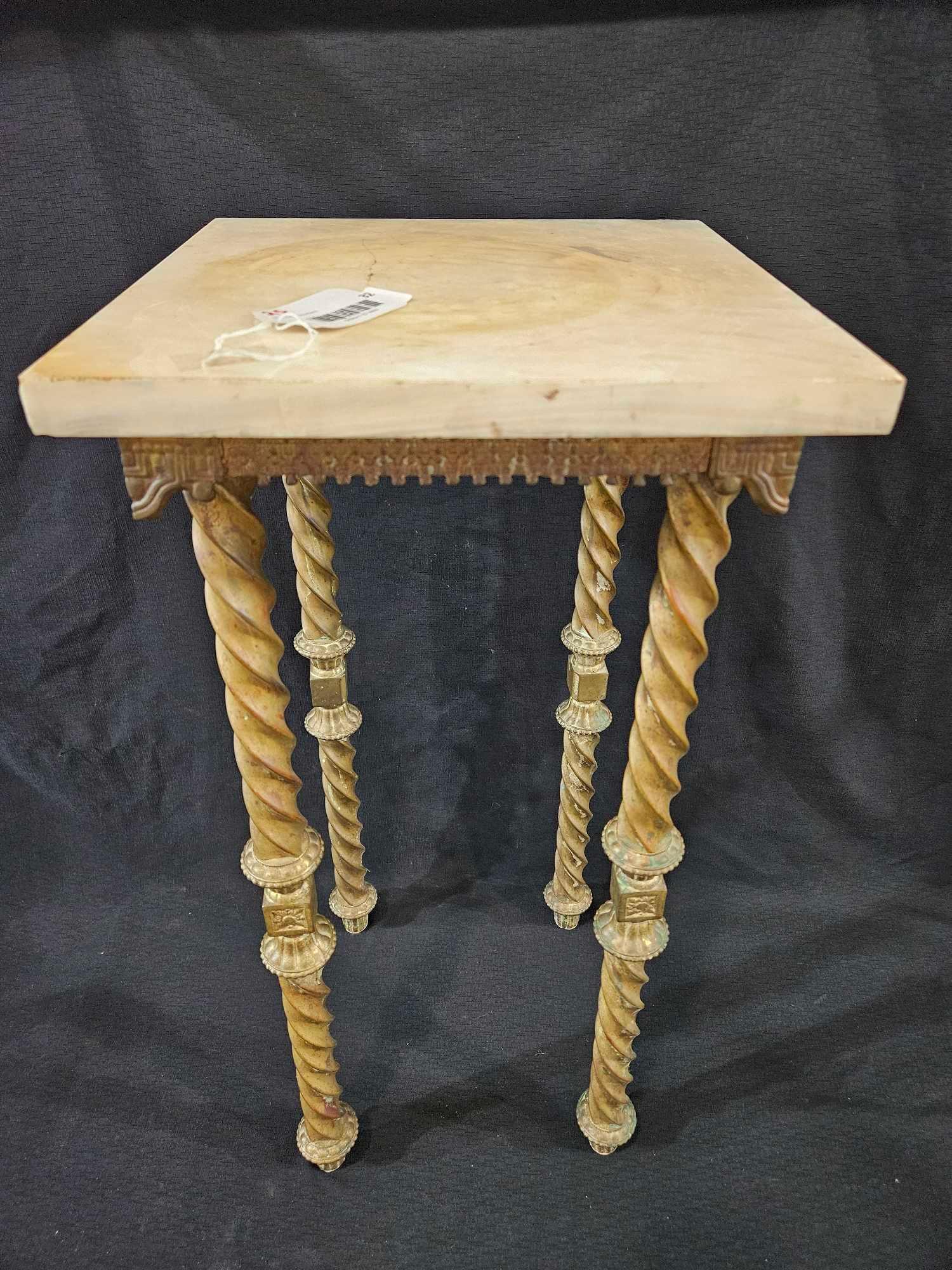 Empire Gilded Marble Top Stand (1 of 8)
