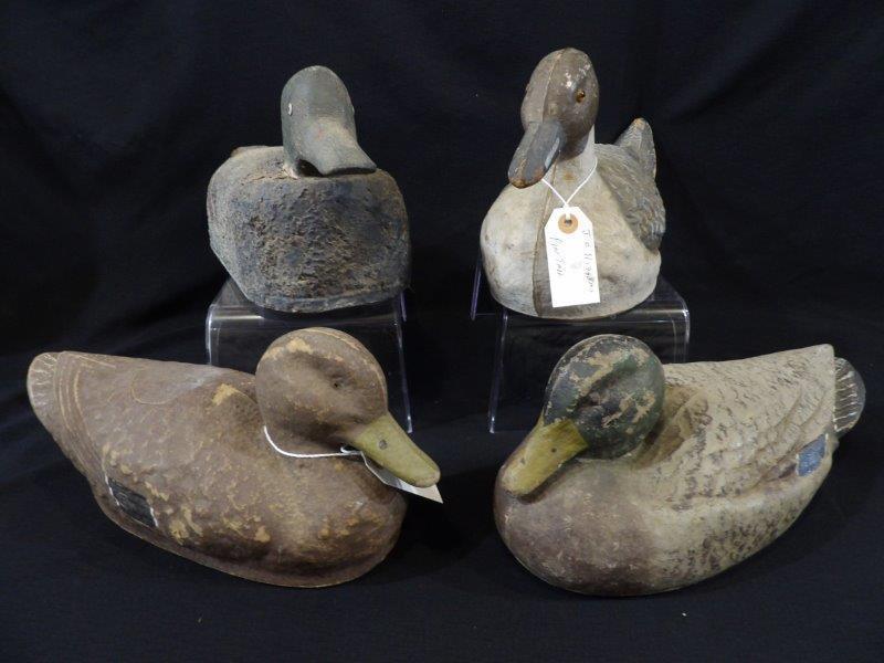 Early Duck Decoy Lot of 4 Inc. J.C. Higgins, Carry Lite and More (1 of 20)