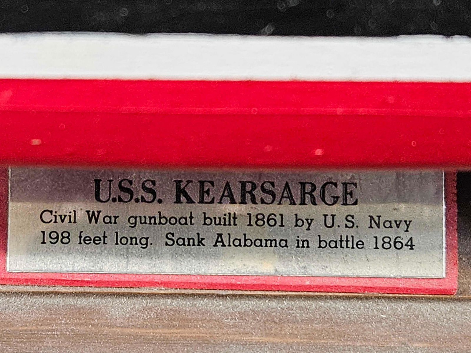 U.S.S. Kearsarge Civil War Gunboat U.S. Navy Model Ship (1 of 20)