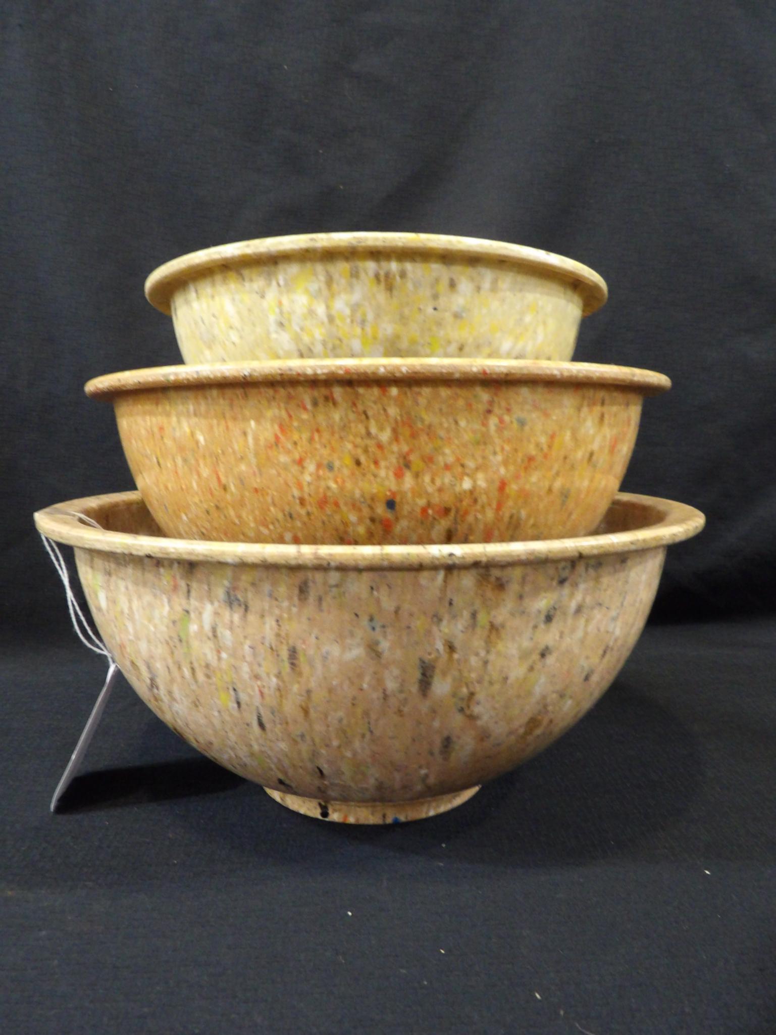 Texas Ware Melamine Nesting Bowl Set of 3: No chips, cracks or breaks