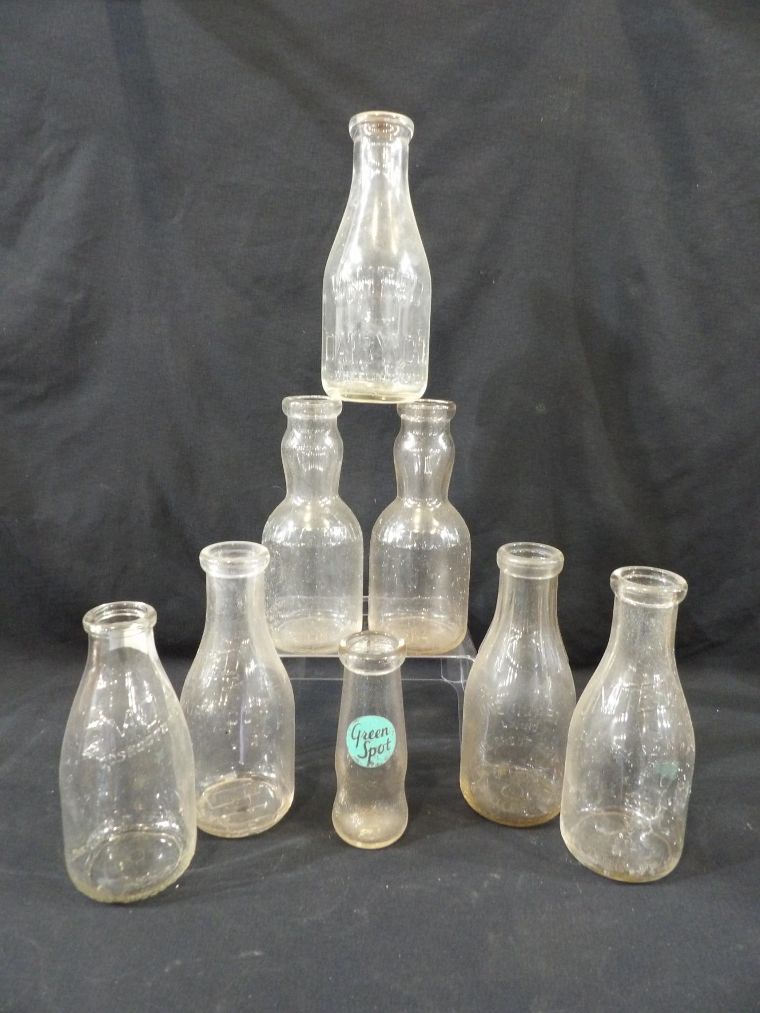Lot of 8 Various Dairy Bottles (1 of 7)