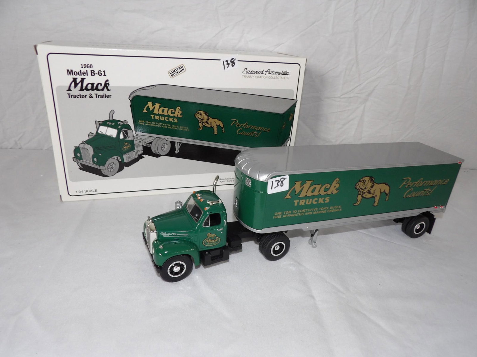 MACK B-61: WITH TRAILER FIRST GEAR
