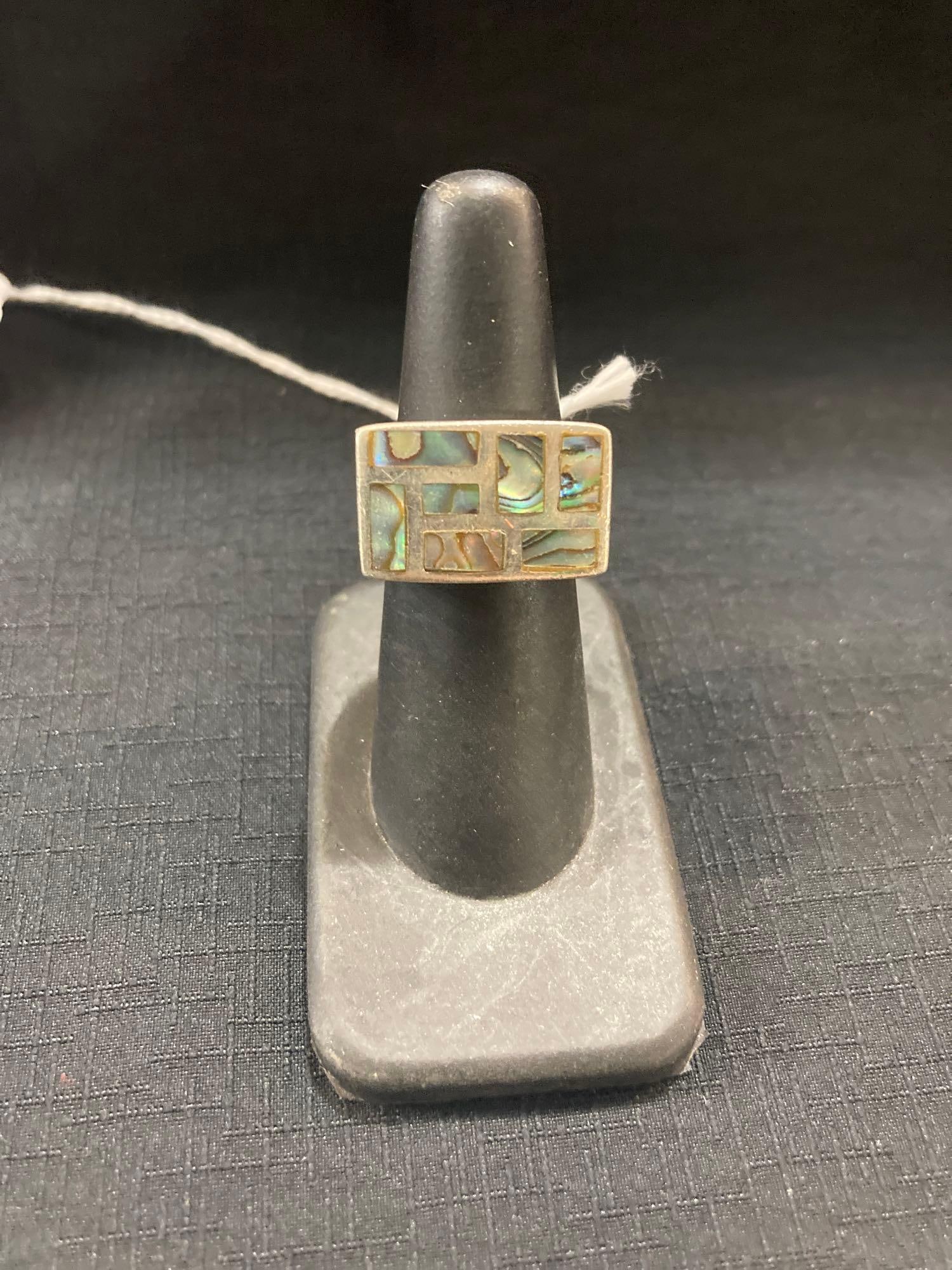 Sterling & Abalone Ring (1 of 5)