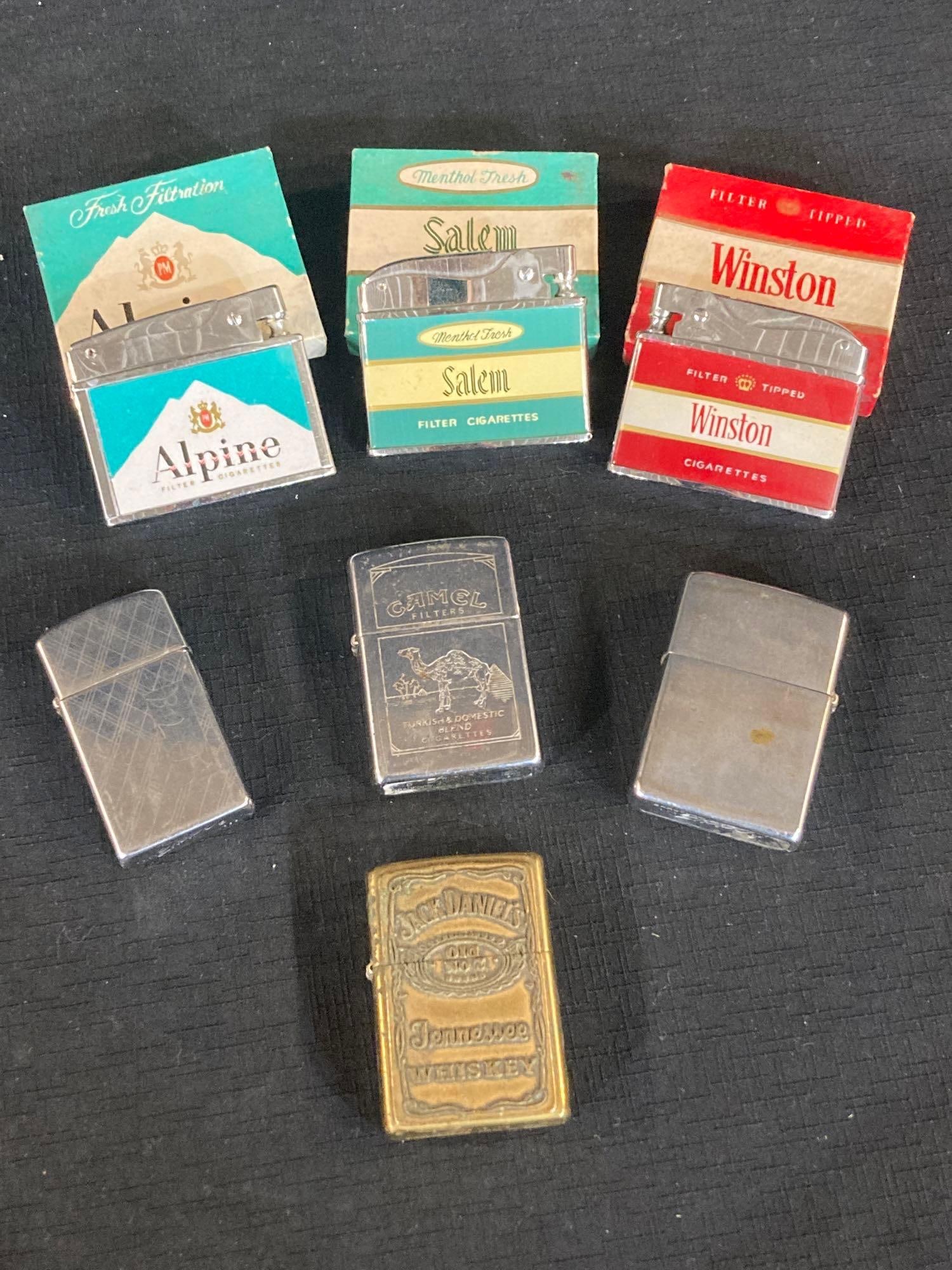 Jack Daniels & Cigarette Brand Lighters (1 of 6)