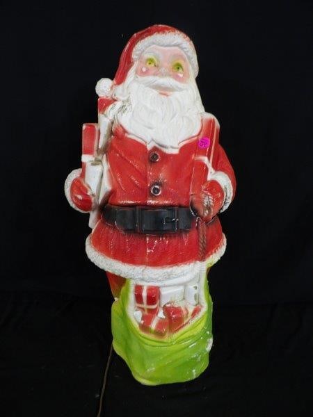 Vintage Dapol Plastic Co. Holiday Santa Claus Lighted Blow Mold (1 of 5)