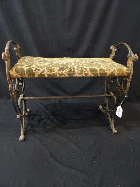 Early Cast Iron Ornate Paradise Bird Fireside Fireplace Bench Seat (1 of 13)
