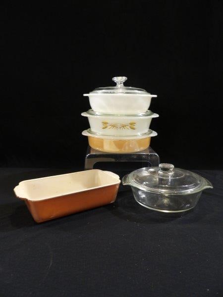 PYREX, FIREKING & LUSTERWARE CASSEROLE DISHES (1 of 4)