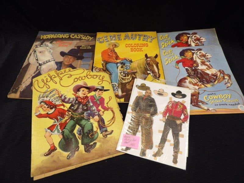 Lot of Various Children's Coloring Books and Paper Dolls Inc. Gene Autry (1 of 6)