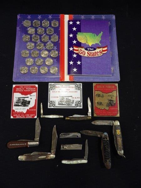 Kabar, Barlow, Imperial and More Pocket Knives, Berlin Pioneer Plaques, State Quarters (1 of 11)