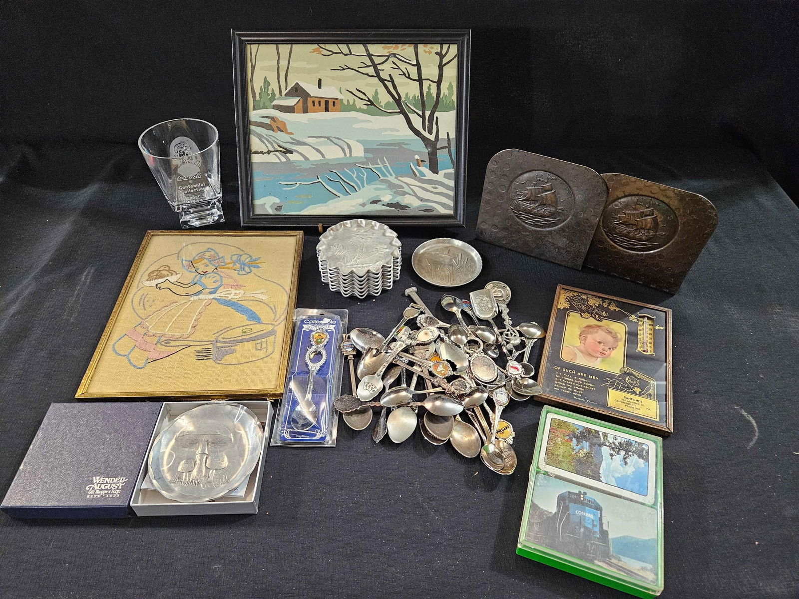 Various Lot of Vintage Advertising, Souvenir, Coca-Cola, Wendell August and More Items (1 of 9)