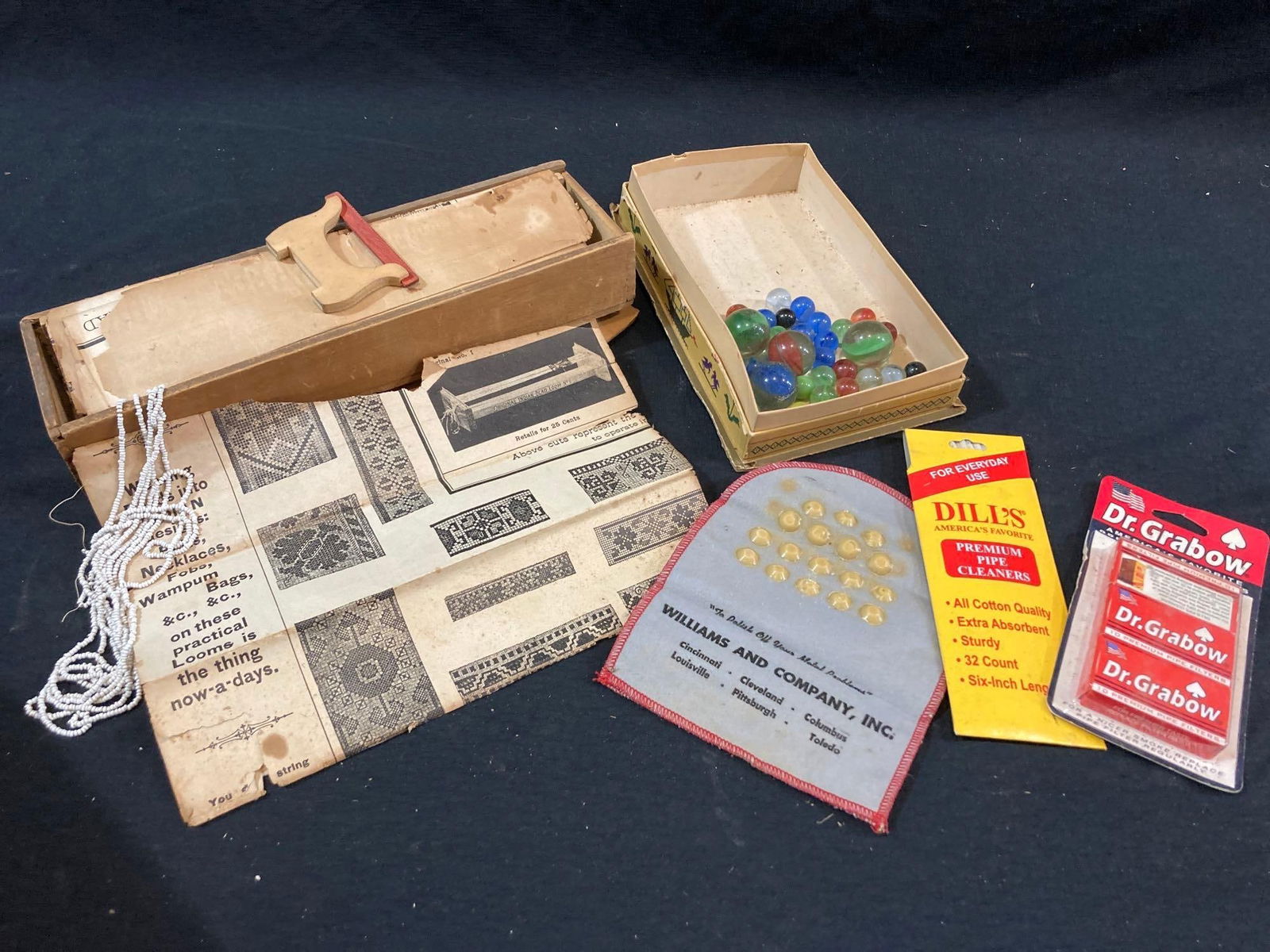 INDIAN BEADWORK BOX, MARBLES, AND MORE (1 of 7)