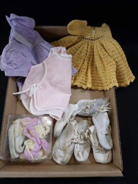 BABY SHOES & DOLL CLOTHS: .