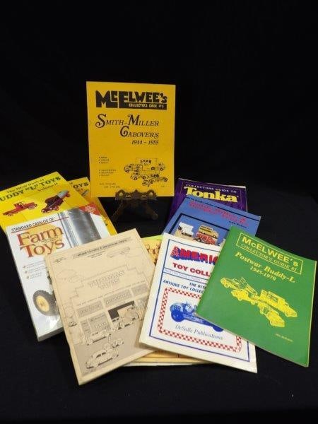 TOY COLLECTOR BOOKS: BUDDY L, HOT WHEELS, TONKS AND FARM TOYS