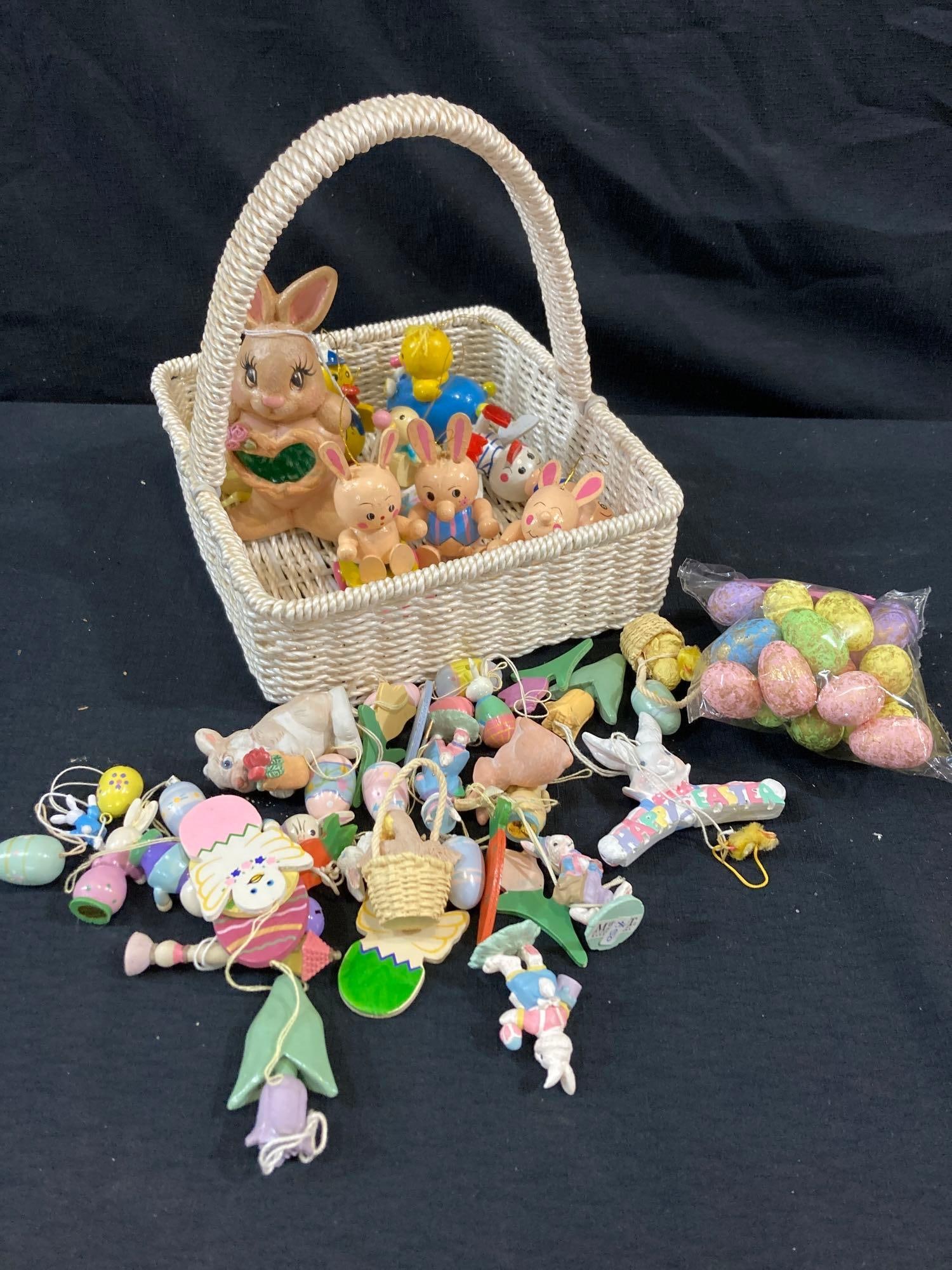 EASTER BASKET & ORNAMENTS: MINIATURE EASTER ORNAMENTS