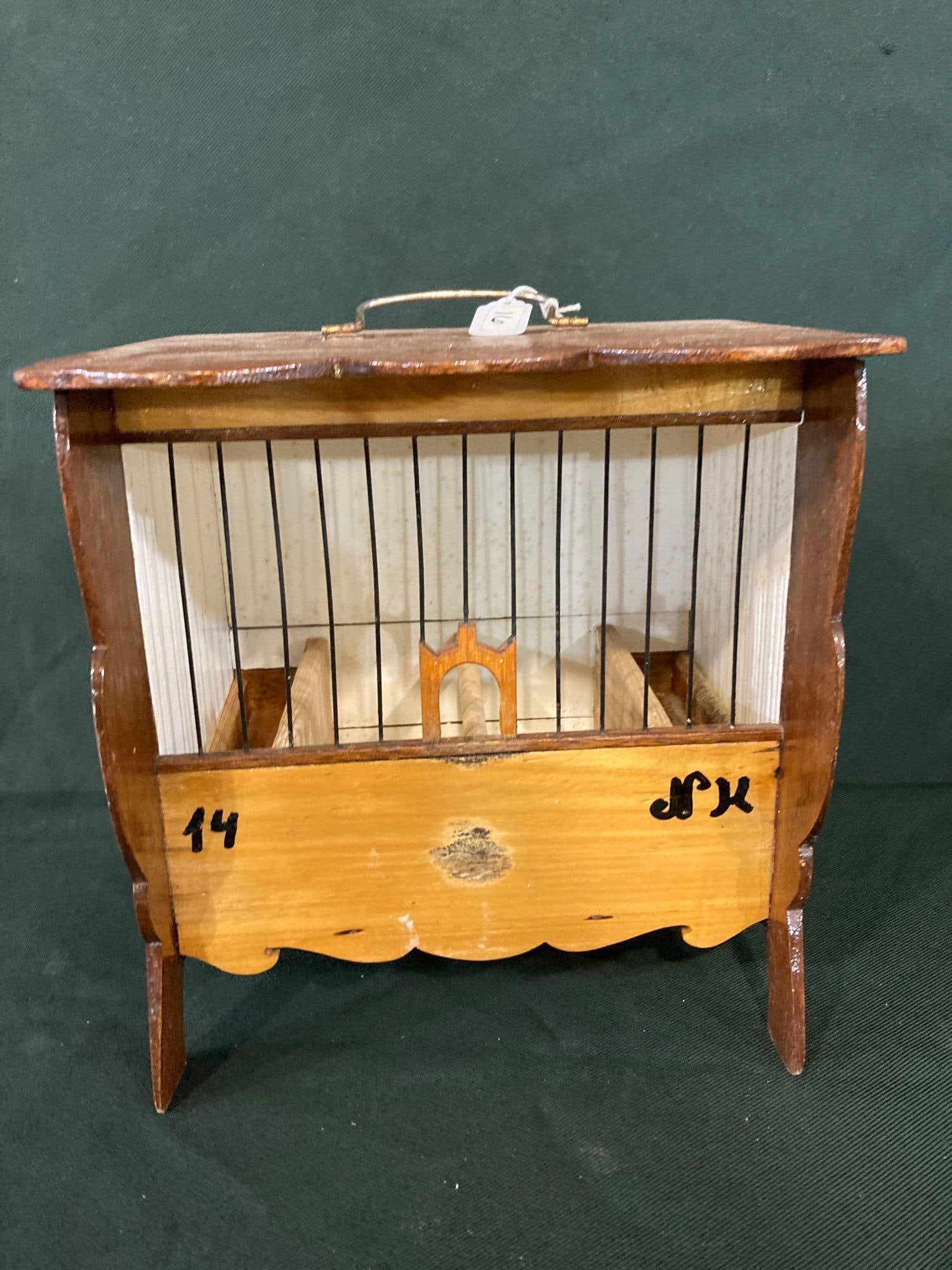 FRENCH WOODEN BIRD CAGE (1 of 6)