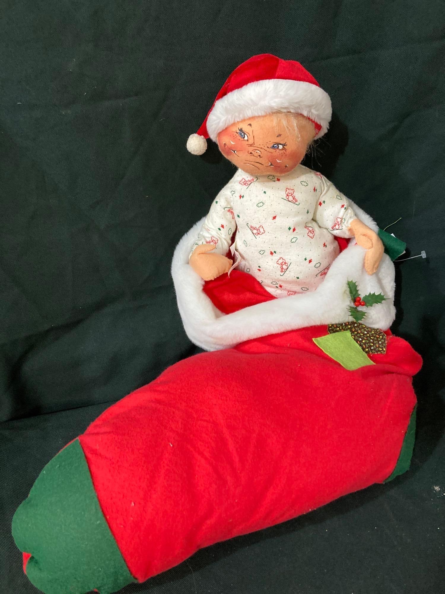 ANNALEE HANDPAINTED CHILD IN STOCKING (1 of 5)