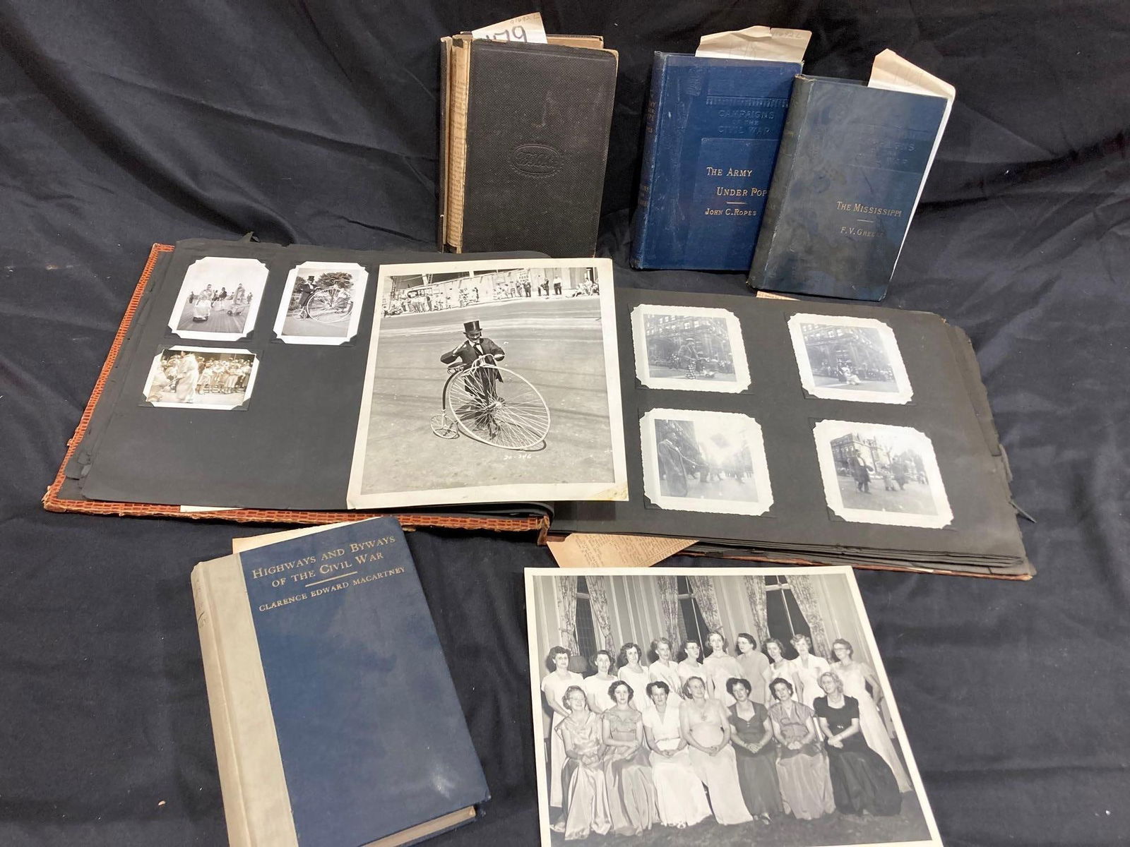 CIVIL WAR BOOKS AND SHRINERS SCRAPBOOK (1 of 7)