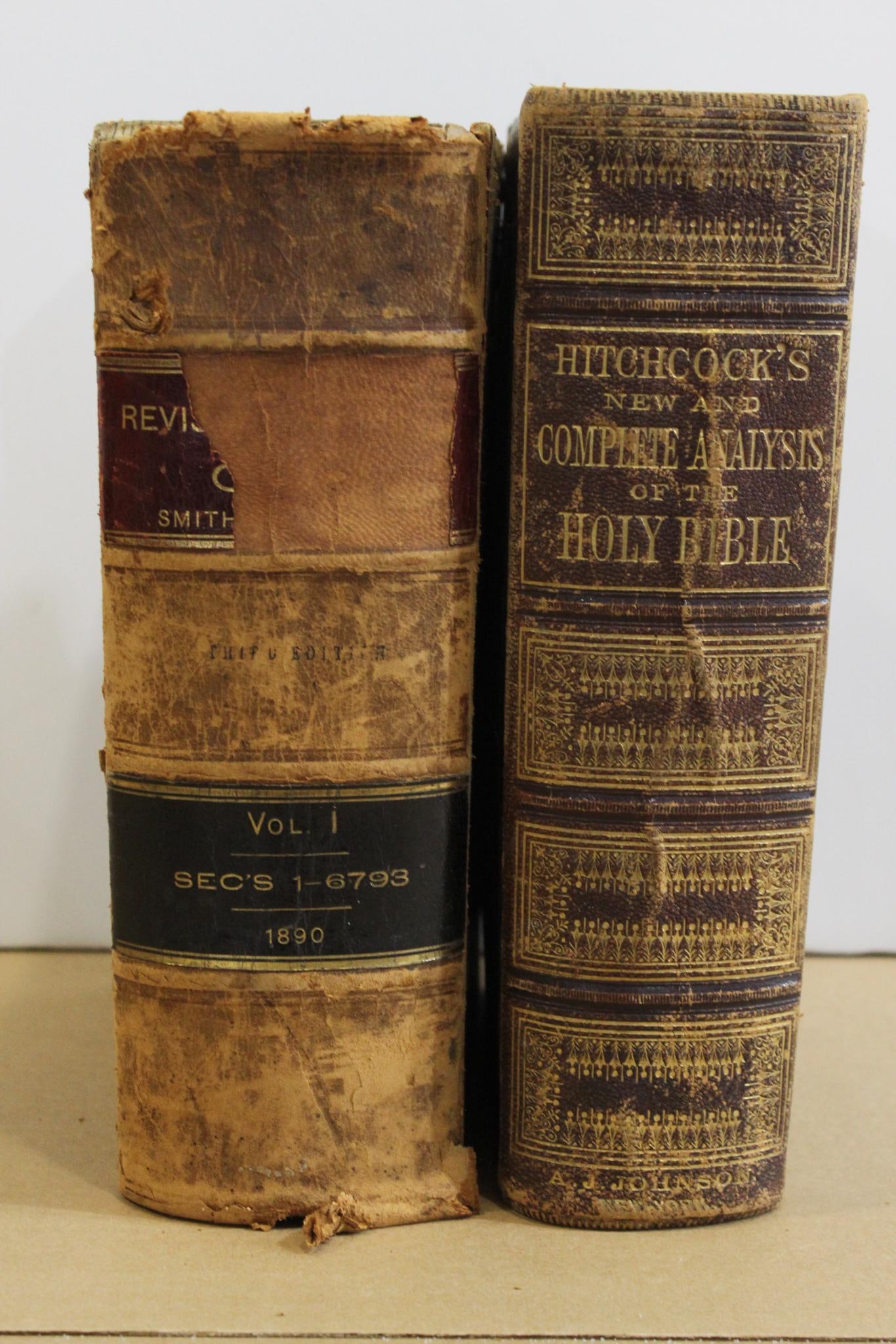 HITCHCOCKS ANALYSIS OF THE HOLY BIBLE AND REVISED STATUTES OF STATE OF OHIO (1 of 7)