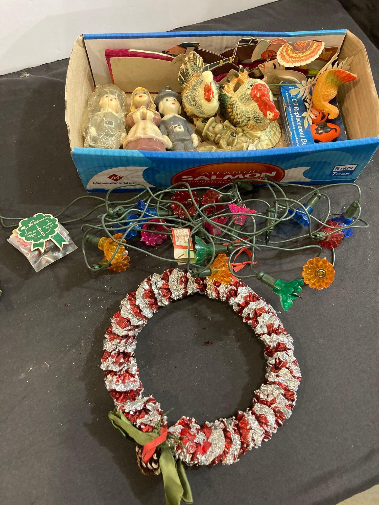 THANKSGIVING CANDLES CUTOUTS 7 CHRISTMAS LIGHTS (1 of 7)