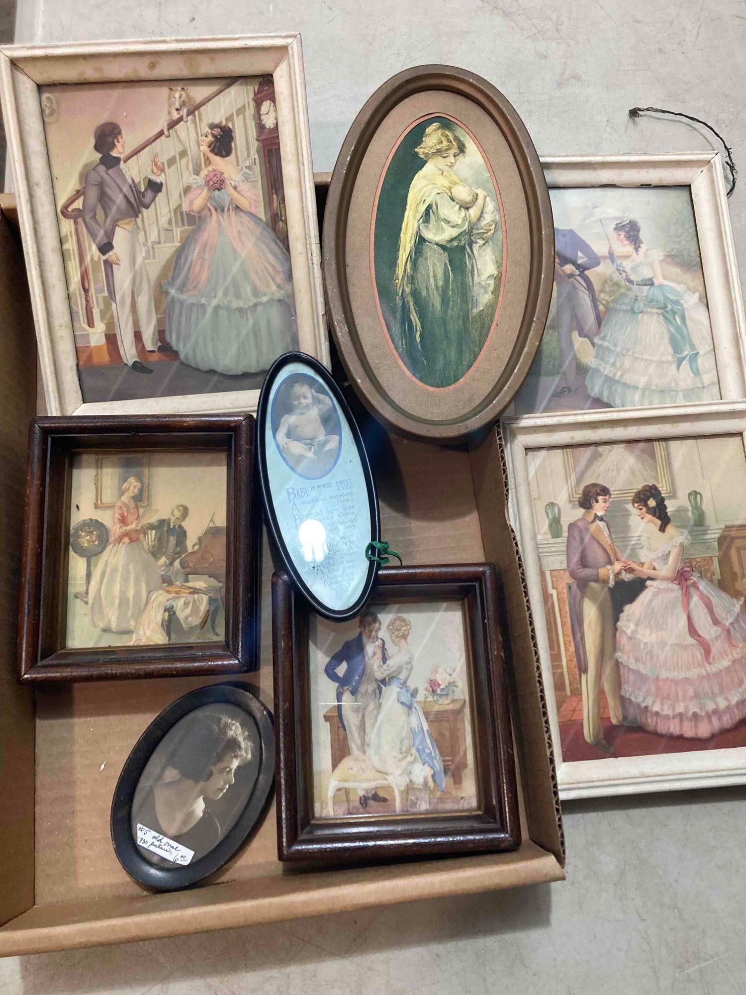 VICTORIAN FRAMED PICTURES (1 of 9)