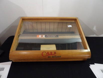 OLD CASE KNIFE DISPLAY CASE: .