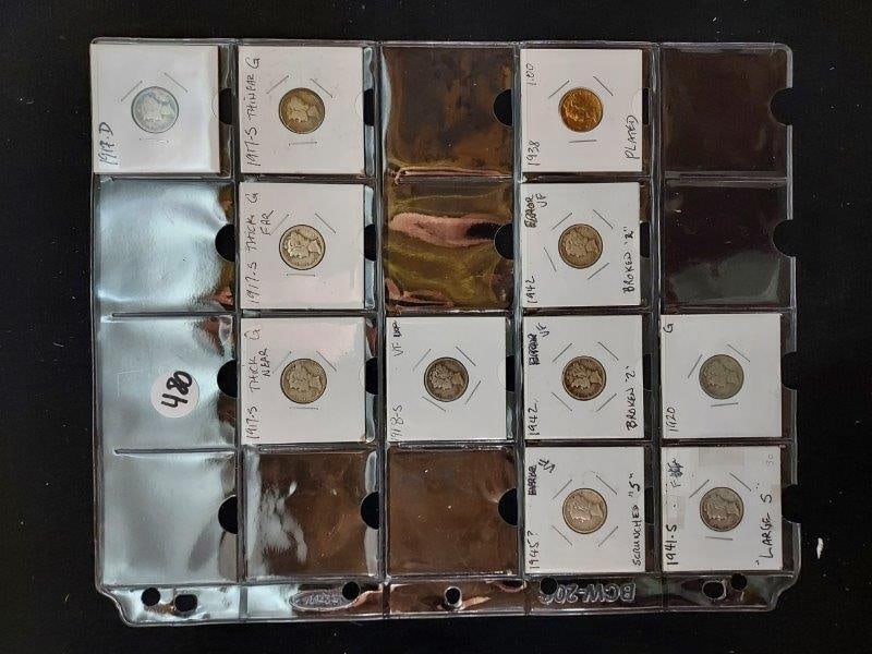 11 MERCURY DIMES (1 of 5)