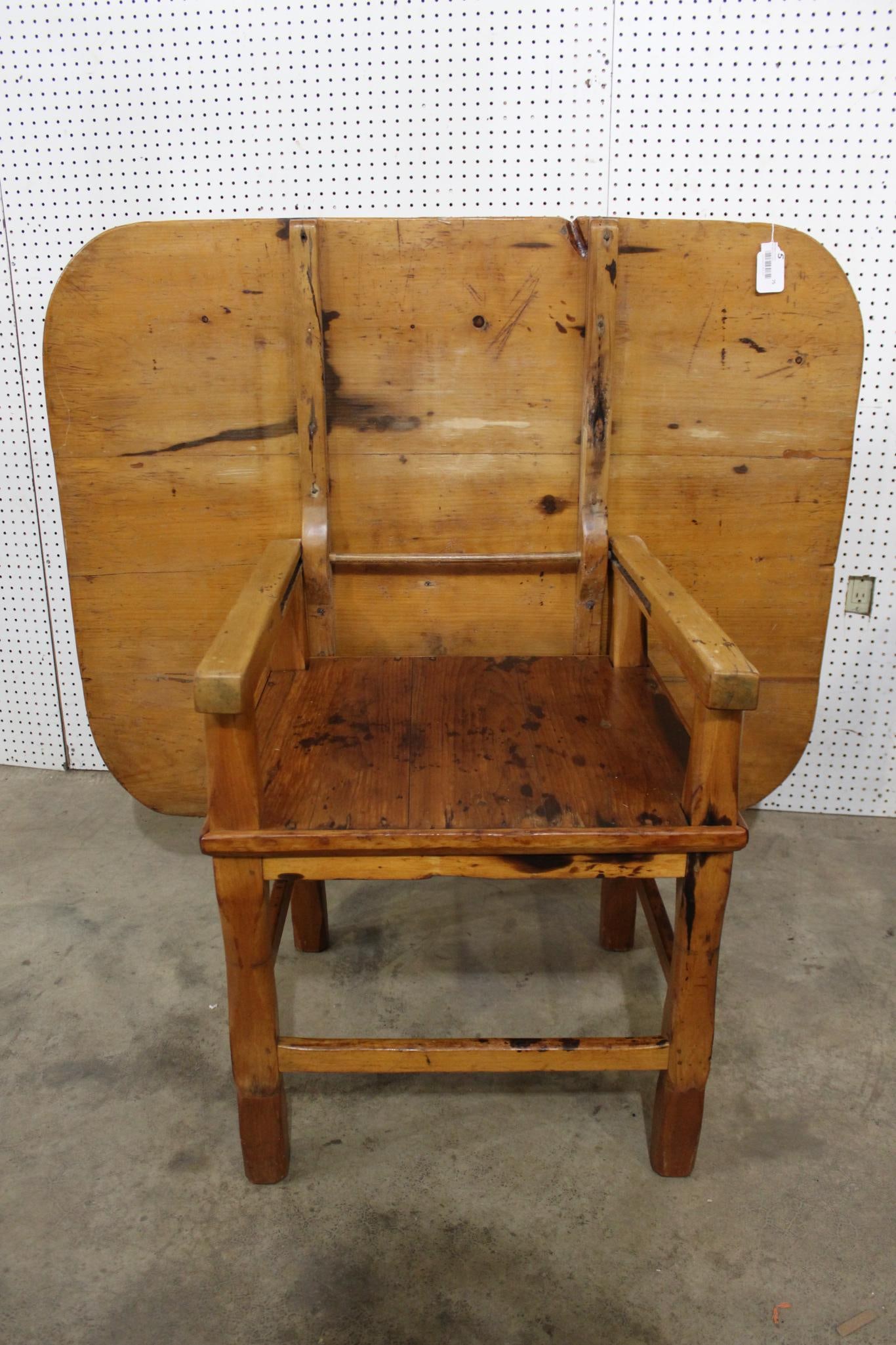 Primitive Pine Hutch Table (1 of 6)