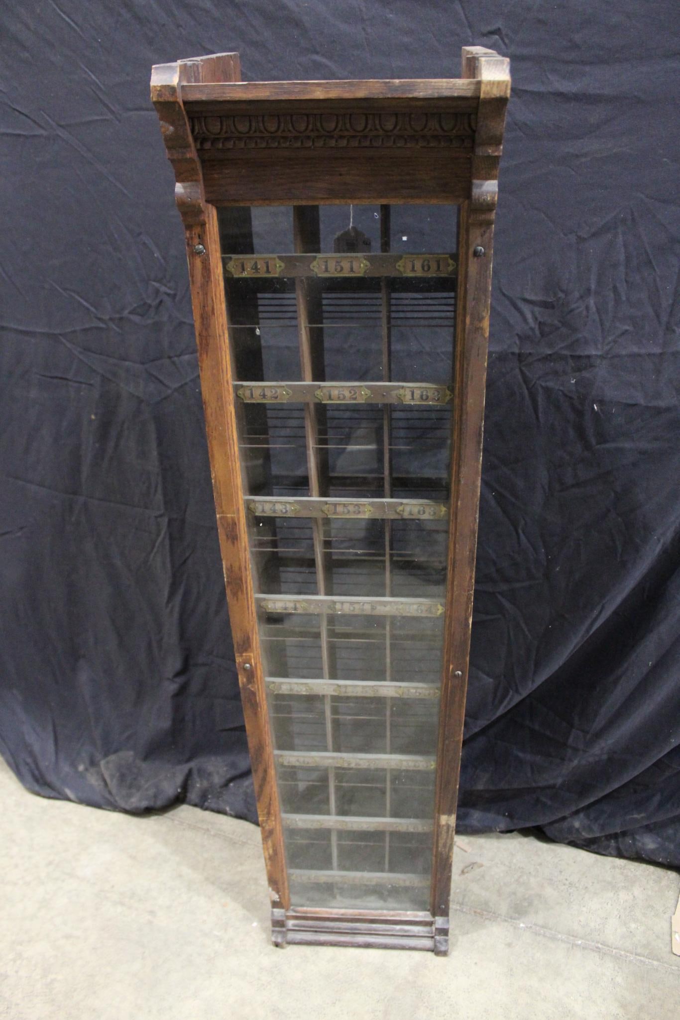 Great early Oak 24-slot Postal cabinet  (1 of 7)