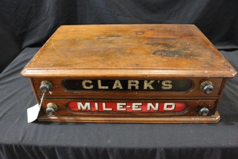 Clark's Mile-End Walnut Thread/Spool cabinet  (1 of 7)
