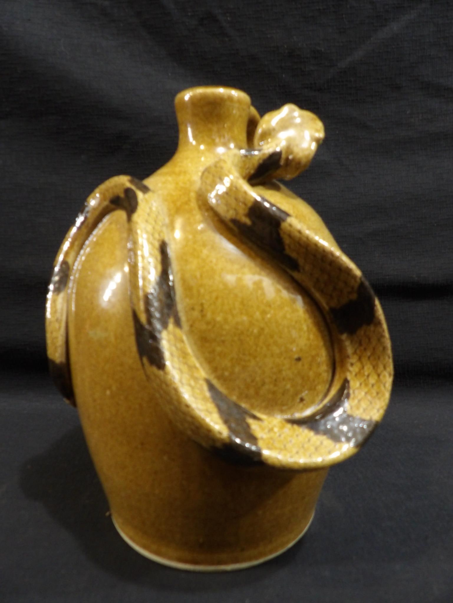 SC folk Pottery Otis Norris snake jug  (1 of 6)